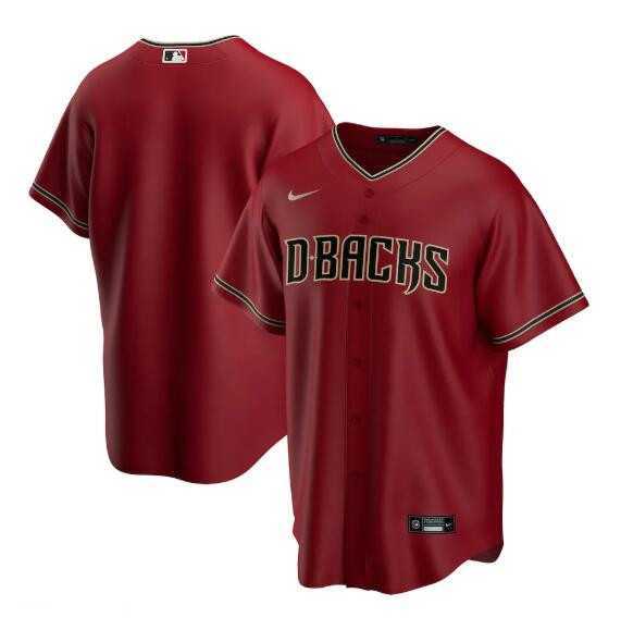 Men%27s Arizona Diamondbacks Blank Red Cool Base Stitched Baseball Jersey